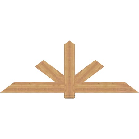Ekena Millwork Kennewick Timber Gable Bracket, Western Red Cedar, 72"W x 27"H x 1 1/2"D x 5 1/2"F, 9/12 Pitch GBW072X27X0206KEN00SWR